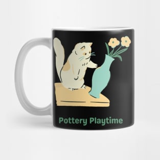Cat 'Pottery Playtime Mug